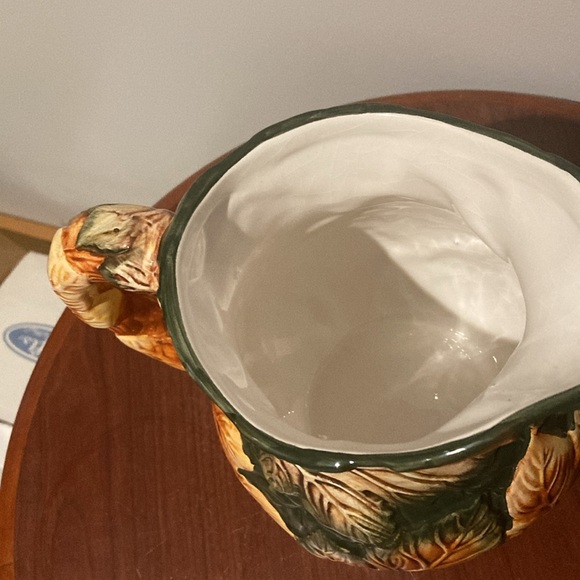 Vintage House of Lloyd Amber Leaves pitcher Thanksgiving Fall - Picture 3 of 8